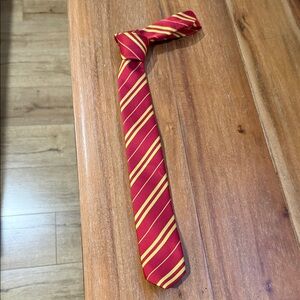 Elegant Striped Red and Yellow Tie